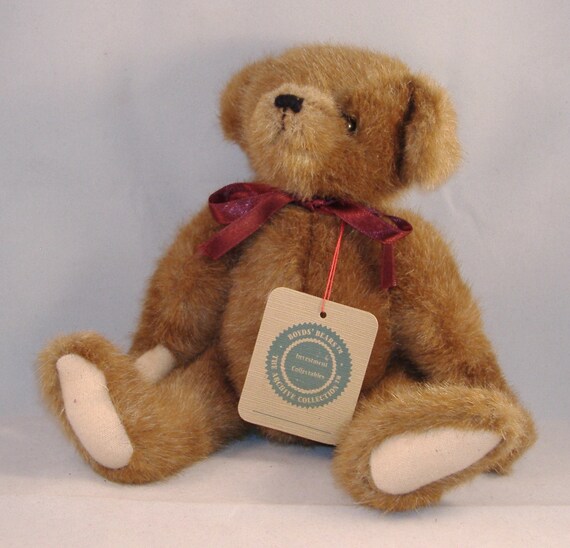 REDUCED PRICE Vintage Boyds Bear Plush Brown by debbisvintage