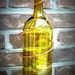 Wine Bottle Patio Lantern w/ Copper Details