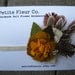 Felt Flower Headband - Antique Carnation with Burlap Leaves, Feathers, Cream English Netting and Crocheted Lace