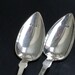 Plant stake, antique silver-plated spoon herb plant marker