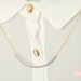 Silver curve bar minimal necklace