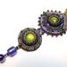 Bead embroidery necklace, bead embroidery pendant, bead woven necklace, seed bead necklace
