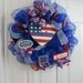 God Bless America Wreath from polly mesh