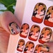 Nail Decals featuring Frida Kahlo with her Monkeys
