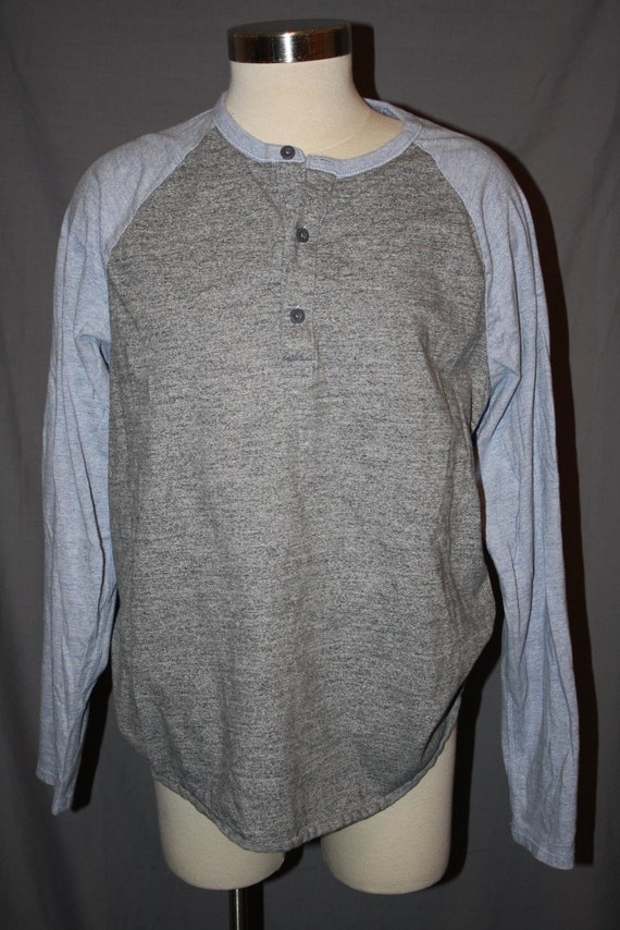 Vintage Gap Baseball Long Sleeve Henley T Shirt Men's by Lishtron
