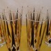 vintage retro mid century modern set of six black and gold pattern bar glasses