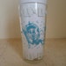 Reserved Vintage Hazel Atlas Very Rare Martian Bar Glass Turquoise and White Out Of This World Pattern Planets Rocket Ships