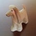 Vintage hard plastic toy Afghan Hound dog Miniatures Figurine