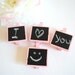 Mini chalkboards on a clothespin-Set of four (4)-Pink black-Weddings,birthday,gift tag,rustic,shabby chic