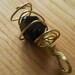 Brass Wire Caged Natural Garnet Pendant on Etsy