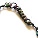 Polymer Clay Bead Stress Relief Keychain with a Black Cord