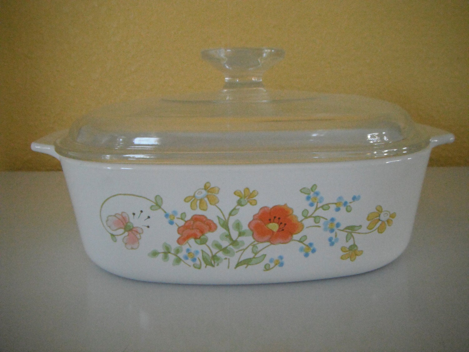 Vintage Corning Ware Wildflower 2 Quart Casserole Dish A 2 B 6747