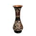 Copper VASE ETCHED VINTAGE dried flower arrangement pot - Handmade floral etching - Turkish folk arts and crafts