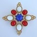 Sarah Coventry signed Americana Red, White, & Blue Pin