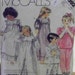 Vintage 1987 McCall's 3392 Pattern for Girls' Robe, Nightgown, and Pajamas in Sizes 2-3-4