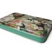 Vintage floral tin box - biscuits and sweets - by NOVI, Italy 1960s