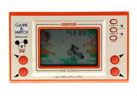 mickey mouse 1981 red yellow blue teaching time clock