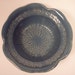 Vintage McCoy Pottery 6" Diameter Blue Flower Bowl