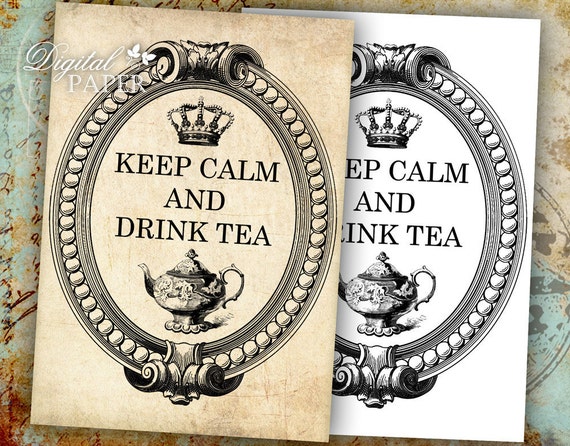 keep calm and carry on tea