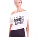 White Tumblr Cropped Tee -Reserved-