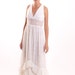 White Lace Boho Dress