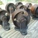 Antique or Vintage Cast Iron Caster. Used in Manufacturing Warehouse