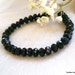 8mm Black Rondell Crystal Beads