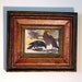 Crows, Framed Monoprint, free shipping