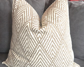 Taupe Geometric Pillow Cover, Gray Decorative Pillow Cover, Throw Pillow Cover, Home Decor, Home Furnishing