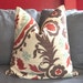 ON BOTH SIDES - Pillow Cover - Decorative Pillow Cover - Throw Pillow Cover - Suzani - 18x18 inch