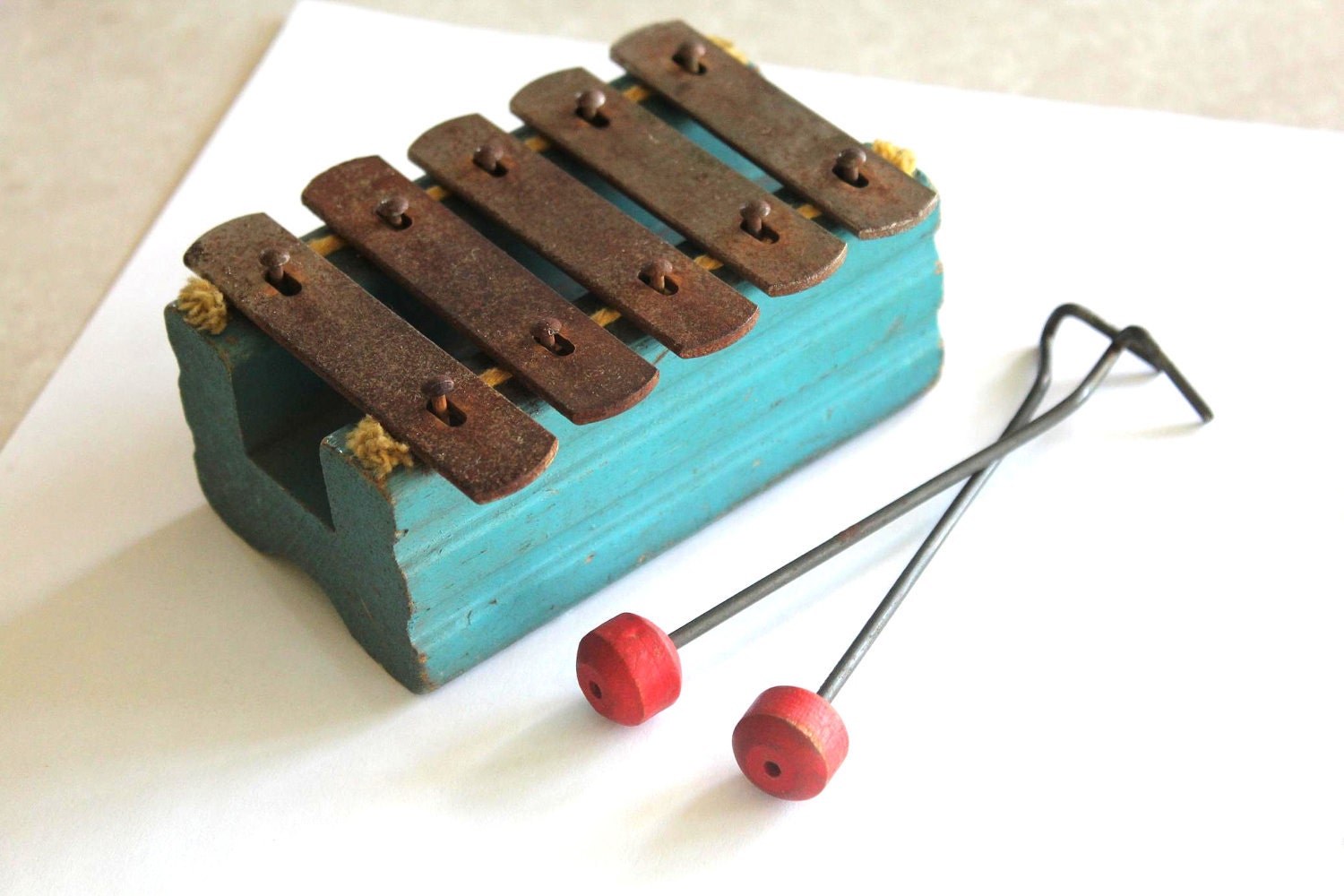 Vintage Mini Xylophone Super Cute And Small