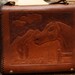 Vintage Embossed Leather Horse/Flower Purse
