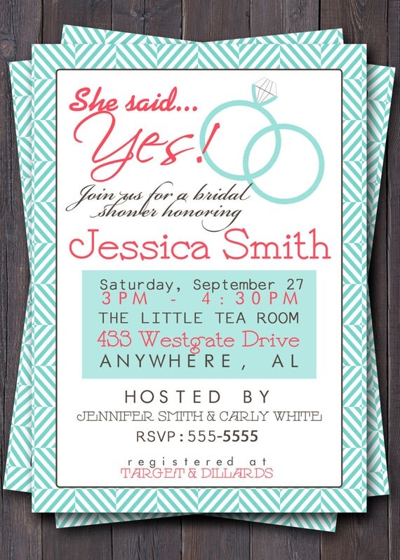 Bridal Shower Brunch Invitation Wording 9