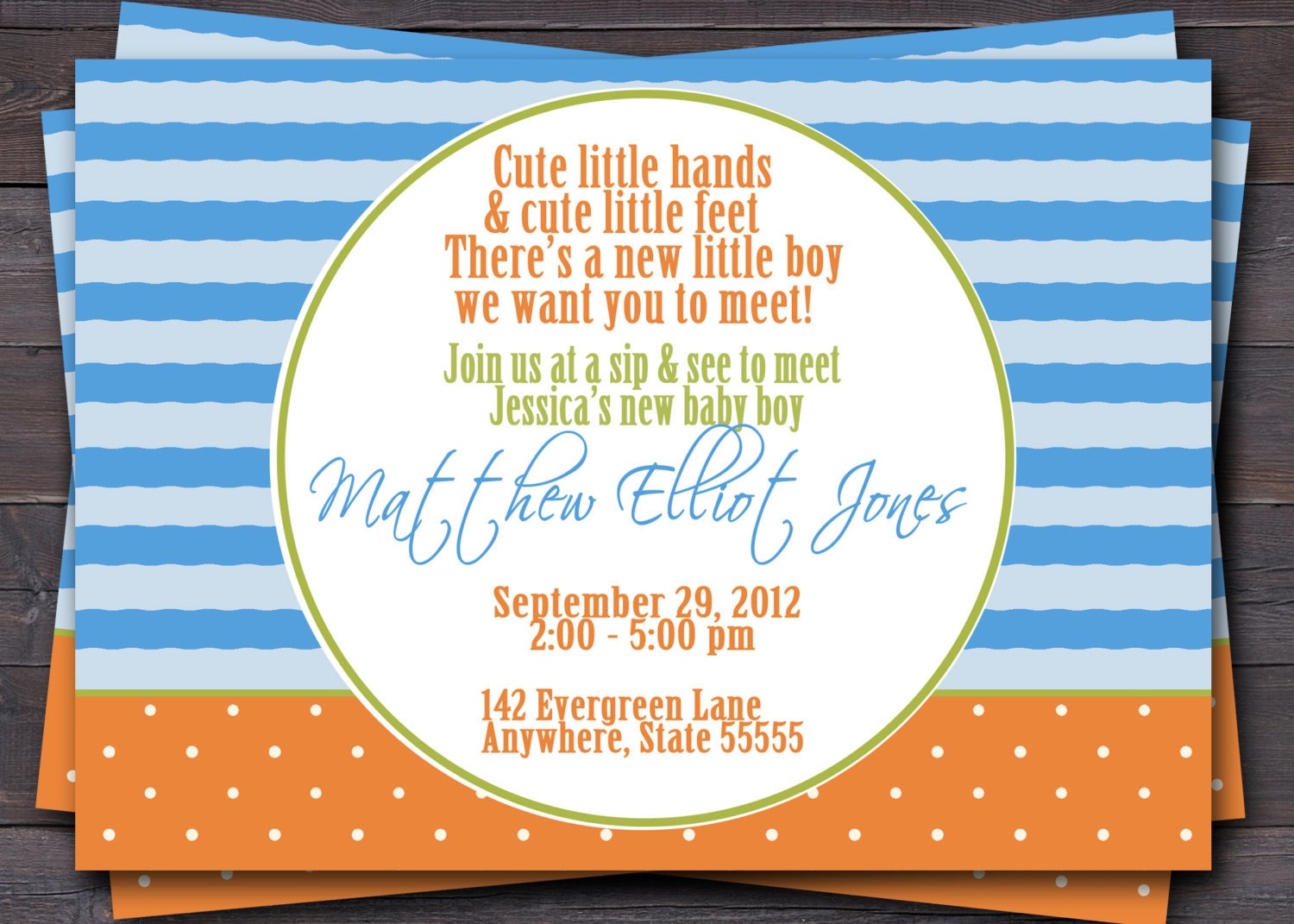 Items similar to Sip and See, Baby Shower, Baby Sprinkle Invitation