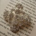 Sparkle royal cross wedding bridal rhinestone crystals dress buckle belt hair Victorian floral cake bling sparkling supply