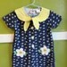 VINTAGE. Little Girls Daisy ROMPER..size 5.