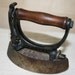 Small Antique Sad Iron, Sensible no. 6, wooden handle