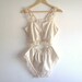 Vintage 1950s Lingerie Beige with Beautiful Lace