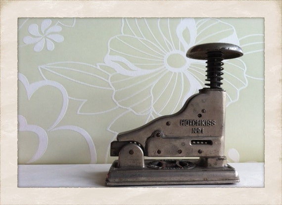 Hotchkiss No.1 Stapler Industrial Antique 1920's by VintageHoopla