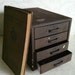 Rusty Industrial Metal Chest of Drawers Desk Organizer