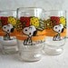 Collectible Snoopy 6 oz Drinking Glasses -Set of 4-