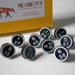 Push Pin Upcycled Vintage Bingo Pieces thumb tacks x10