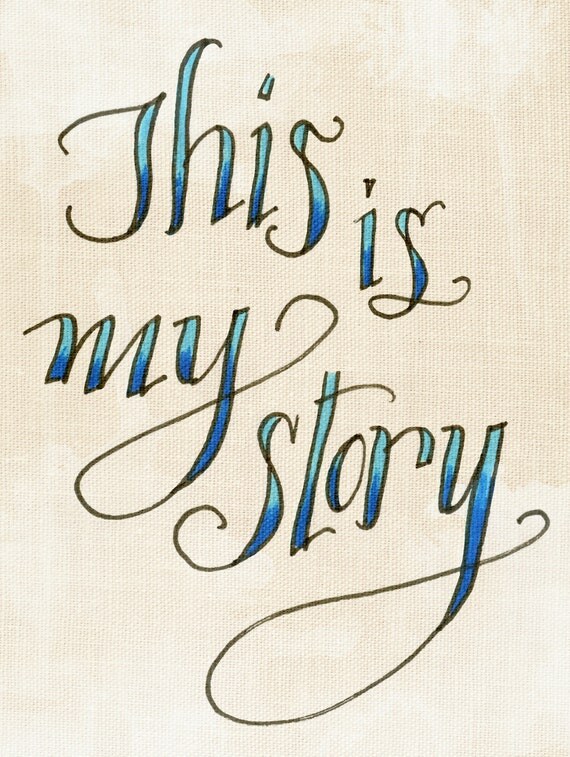 Items similar to This is My Story quote on Etsy