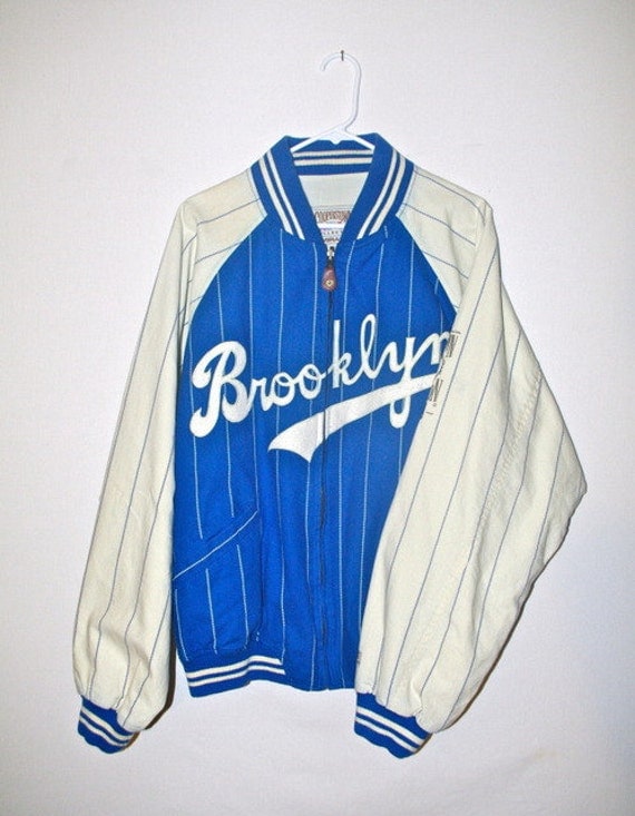 Vintage Brooklyn Dodgers 1955 Baseball Jacket by AndJustySaid