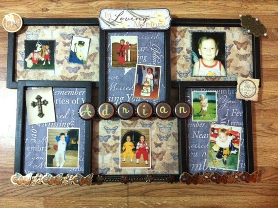 in loving memory picture frame collage