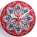 Wall Clock with Ceramic Turkish tile.. Anatolian and Ottoman patterns, 2012
