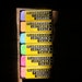 Chalk Colored Vintage Fluorescent Lecturer's Chalk Excello Squares Set of 6 Colors
