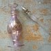 Vintage Perfume Bottle / Decanter, Purple and Gold, Glass