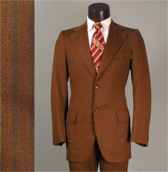 Vintage Mens Suit 1960s 1970s RETRO HIPSTER Norfolk Hunting