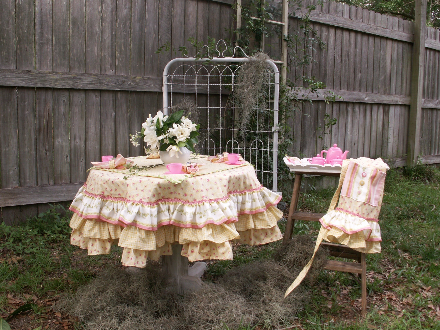 tea party set up table